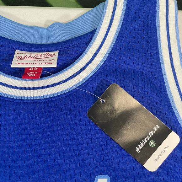 Elgin Baylor Los Angeles Lakers 1960-61 Blue Swingman Jersey - Picture 4 of 5